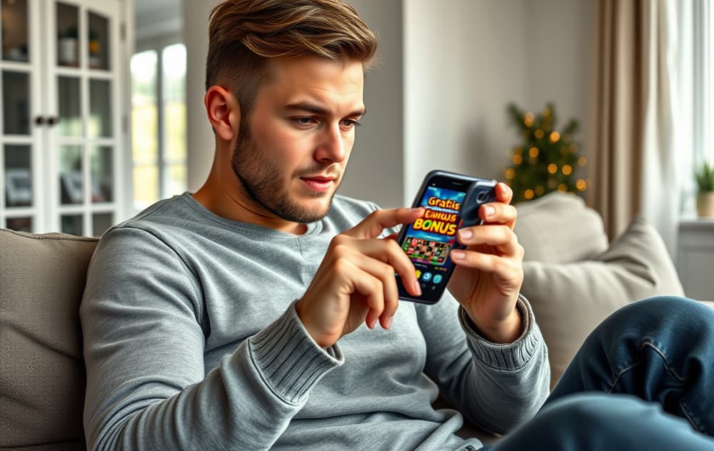 Spiller mottar casinobonus uten innskudd på mobiltelefon