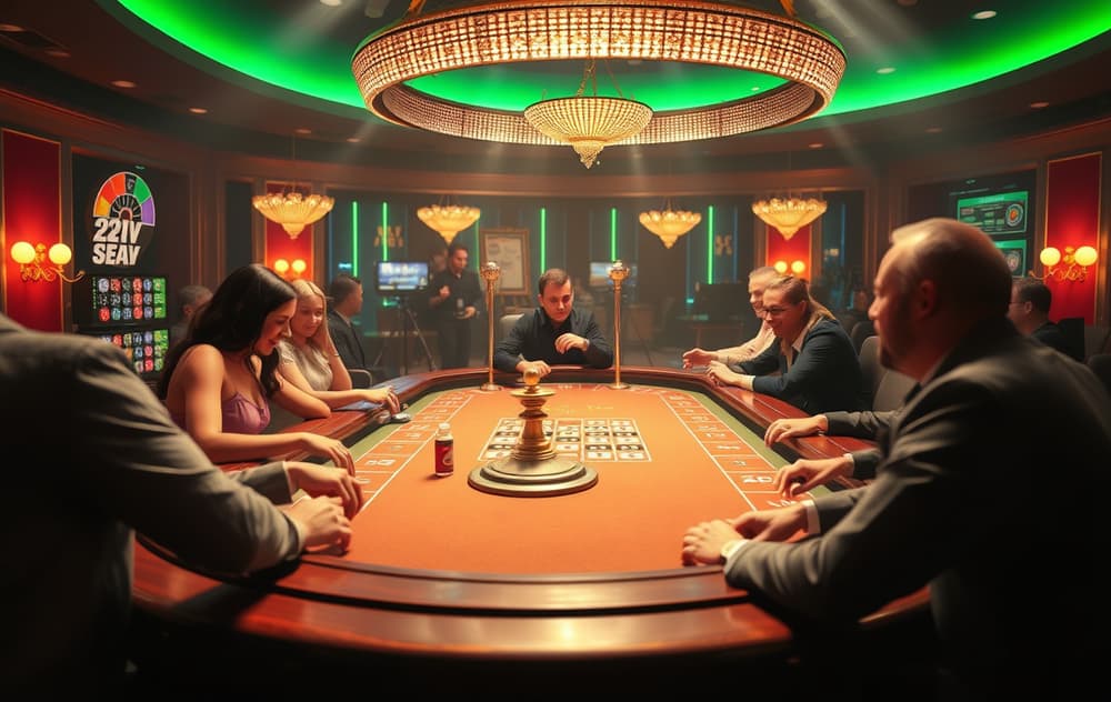 Crazy Time lykkehjul med bonussegmenter i live casino-studio